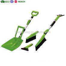 extendable ice scraper with long handle, ice removal for car